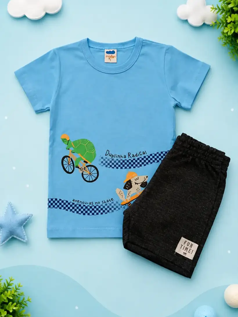 Conjunto Infantil Azul e